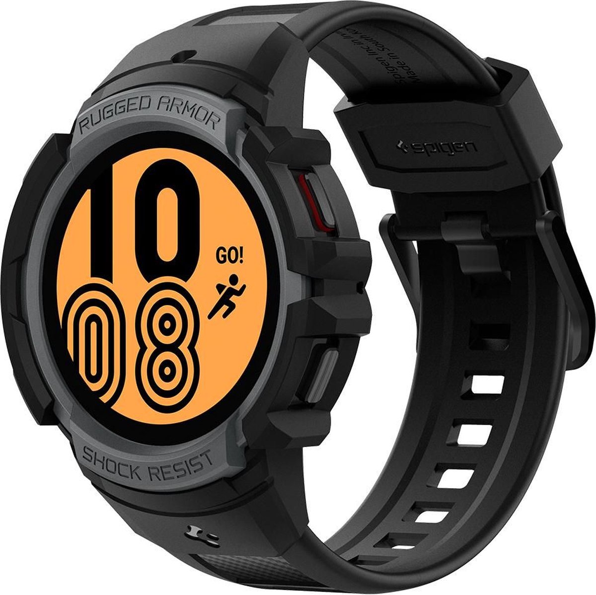 Spigen - Samsung Galaxy Watch 4 40mm bandje - Rugged Armor Pro - Zwart