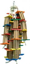 Zoo-Max Big Punky Towers - speelgoed voor papegaaien - sloopspeelgoed - hout - papegaai - speeltje voor ara