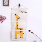 Hangende organizer kinderkamer - Lieve Giraf - speelgoed opbergen
