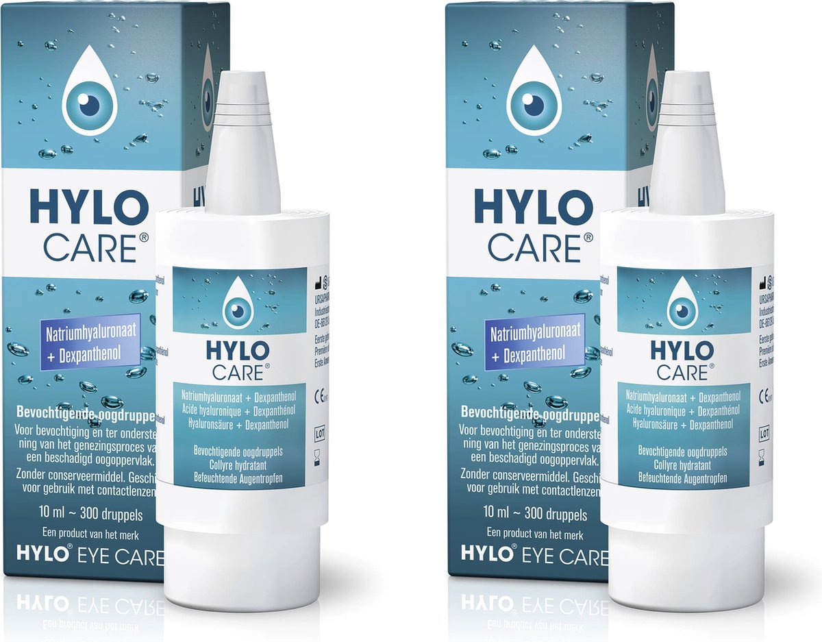 Goedkoopste HYLO CARE® kunsttranen | 2x 10ml | oogdruppels
