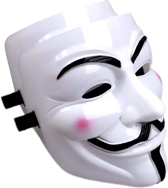 Masque Guy Fawkes V Pour Vendetta - Qualité Supérieure, Confortable, Parfait Pour Halloween, Carnaval Et Déguisements