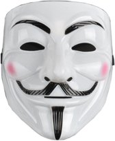 Anonymous Masker - Wit - V for Vendetta - Guy Fawkes - Halloween - Carnaval