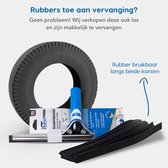 KT Cleaning - Rubber voor Raamwisser 35cm - Ramen Wassen - Raamtrekker - Set van 5