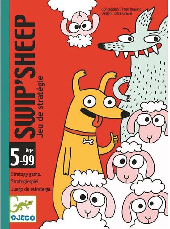 Thumbnail van een extra afbeelding van het spel DJECO Swip'Sheep Kaartspel Leren