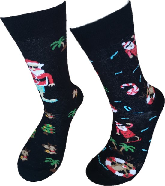 Verjaardag cadeau - Grappige sokken - Kerst sokken - Mismatch Sokken - Leuke sokken - Vrolijke sokken - Luckyday Socks - Kerst Cadeau sokken - Socks waar je Happy van wordt - Maat 36-41