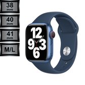 RipaWare Sport Watch bandje - Geschikt voor Apple - Silicone - 38, 40, 41mm - M/L - abyss blauw