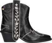 Fabienne Chapot Jolly Zipper Lovestring Enkellaarsjes - Enkelboots met rits - Dames - Zwart - Maat 40