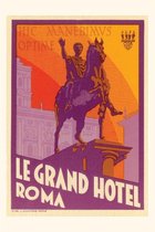 Pocket Sized - Found Image Press Journals- Vintage Journal Le Grand Hotel, Roma