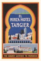Pocket Sized - Found Image Press Journals- Vintage Journal El Minza Hotel, Tangier, Morocco