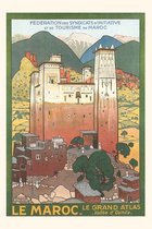 Pocket Sized - Found Image Press Journals- Vintage Journal Morocco Travel Poster