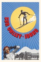 Pocket Sized - Found Image Press Journals- Vintage Journal Sun Valley Ski and Sun Travel Poster