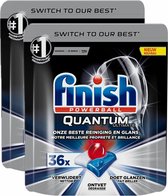 Finish Powerball Quantum Ultimate Regular Vaatwastabletten - 2 x 36 Tabs