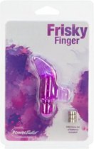 Bundle - PowerBullet - Frisky Vinger Vibrator Met Bullet - Paars met glijmiddel