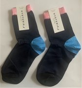 4 paar Happy socks "Hysteria" enkel sokken blauw, maat 36-38