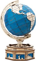 Bouwpakket Volwassenen - Draaibare 3D Globe - 567 Onderdelen - Luxe Modelbouw - Montage Speelgoed - DIY Puzzel - Hout