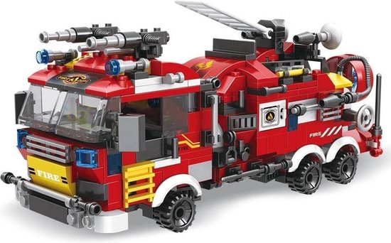8 in 1 Brandweerauto | Brandweerwagens | Brandweerman | Bluswagen | Helikopter | Boot | Vrachtwagen | Brandweerkazerne | Ladderwagen | Fireman | Creator | City | 806 Onderdelen | Geschikt voor LEGO 8 in 1 Brandweerauto | Brandweerwagens | Brandweerman | Bluswagen | Helikopter | Boot | Vrachtwagen | Brandweerkazerne | Ladderwagen | Fireman | Creator | City | 806 Onderdelen | Geschikt voor LEGO