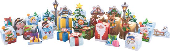Adventskalender winterlandschap, 25 vakken