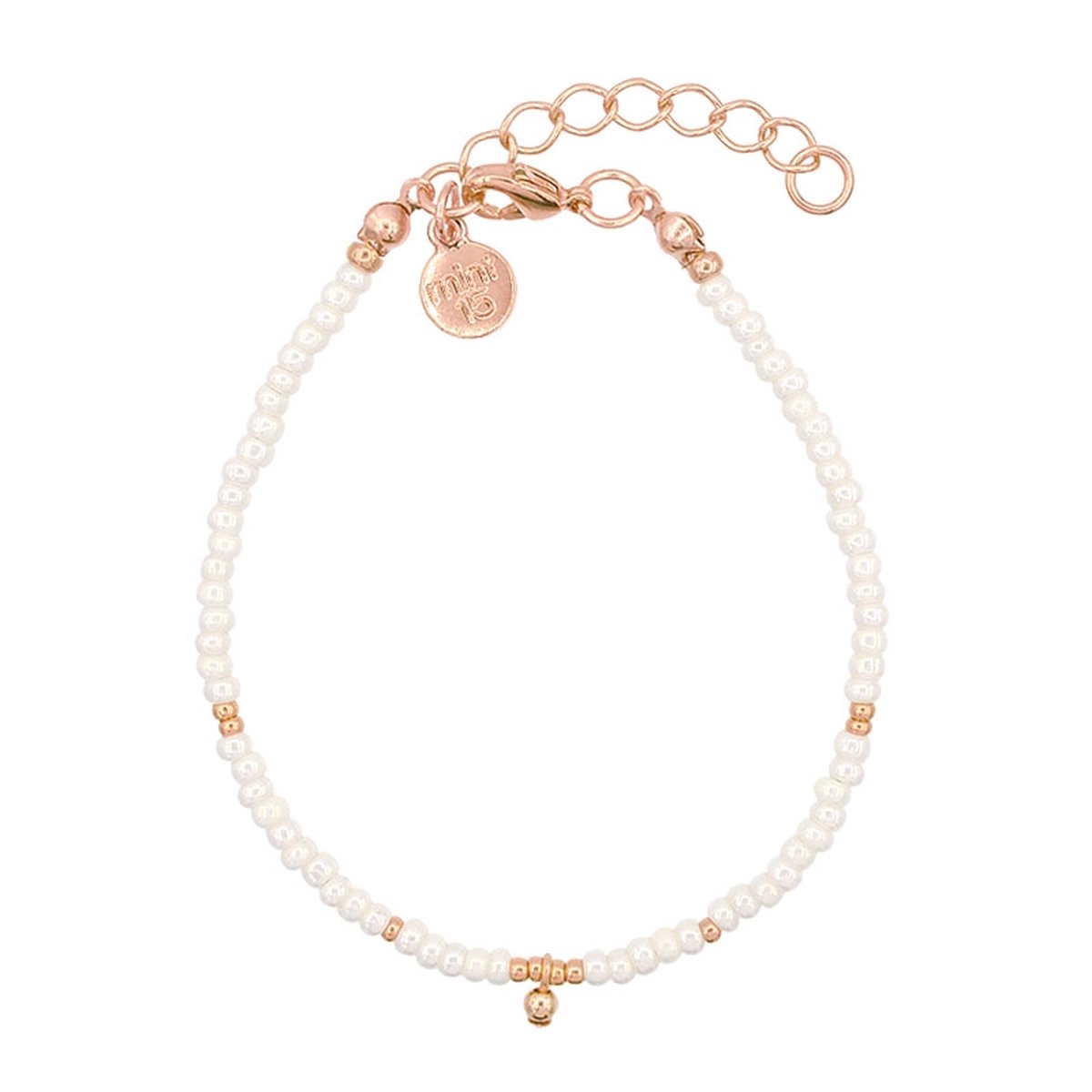 Mint15 Armband 'Little Beads Bracelet - Pearl Shine' - Roségoud