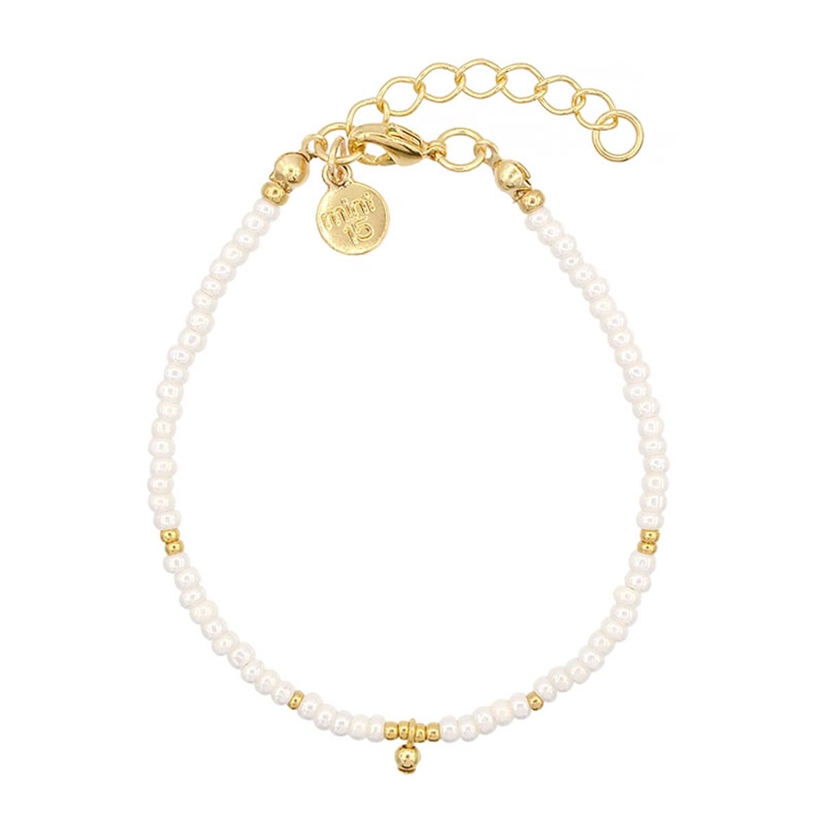 Mint15 Armband 'Little Beads Bracelet - Pearl Shine' - Goud