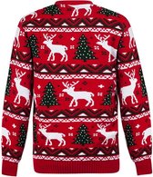 Foute Kersttrui Dames & Heren - Christmas Sweater "Gezellig Kerst Rood" - Kerst trui Mannen & Vrouwen Maat XS