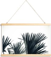 JUNIQE - Posterhanger Palm Shade 3 -40x60 /Grijs & Wit