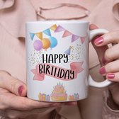 Happy Birthday - Beker - Happy Birthday mok - verjaardagscadeau - Gratis inpakservice