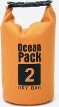 Nixnix Waterdichte Tas - Dry bag - 2L - Licht Oranje - Ocean Pack - Dry Sack - Survival Outdoor Rugzak - Drybags - Boottas - Zeiltas
