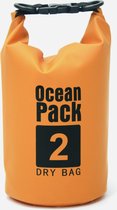 Waterdichte Tas - Dry bag - 2L - Licht Oranje - Ocean Pack - Dry Sack - Survival Outdoor Rugzak - Drybags - Boottas - Zeiltas