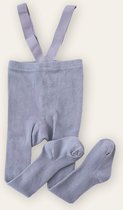 Maillot met elastieke bretels licht grijs met voetjes 2-3 jaar unisex