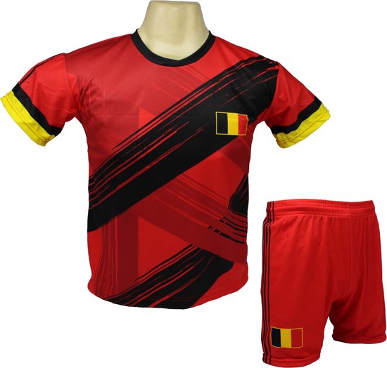 B.C. Tub Kansen De Bruyne België Thuis Tenue Voetbalshirt + Broek Set - EK/WK Belgisch  voetbaltenue |... | bol.com
