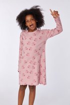 Woody slaapkleed meisjes - roze met wasbeer all-over print - wasbeer - 212-1-WDC-R/956 - maat 104