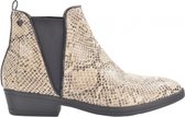 FABULOUS FABS WESTERN BOOTS SNAKE PRINT CAMEL