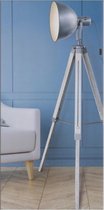 Design Vloerlamp - Lamp 3 poten Hout Metaal