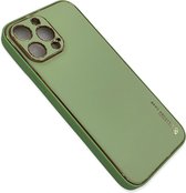 ZKl Telecom Telefoonhoesje - Back Cover - Geschikt Voor Apple IPhone 13 Pro Max - Groen