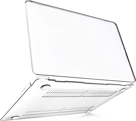 Geschikt voor MacBook Air Cover - Hoesje geschikt voor MacBook Air 13 inch 2018 / 2021 - Hardcase Transparant