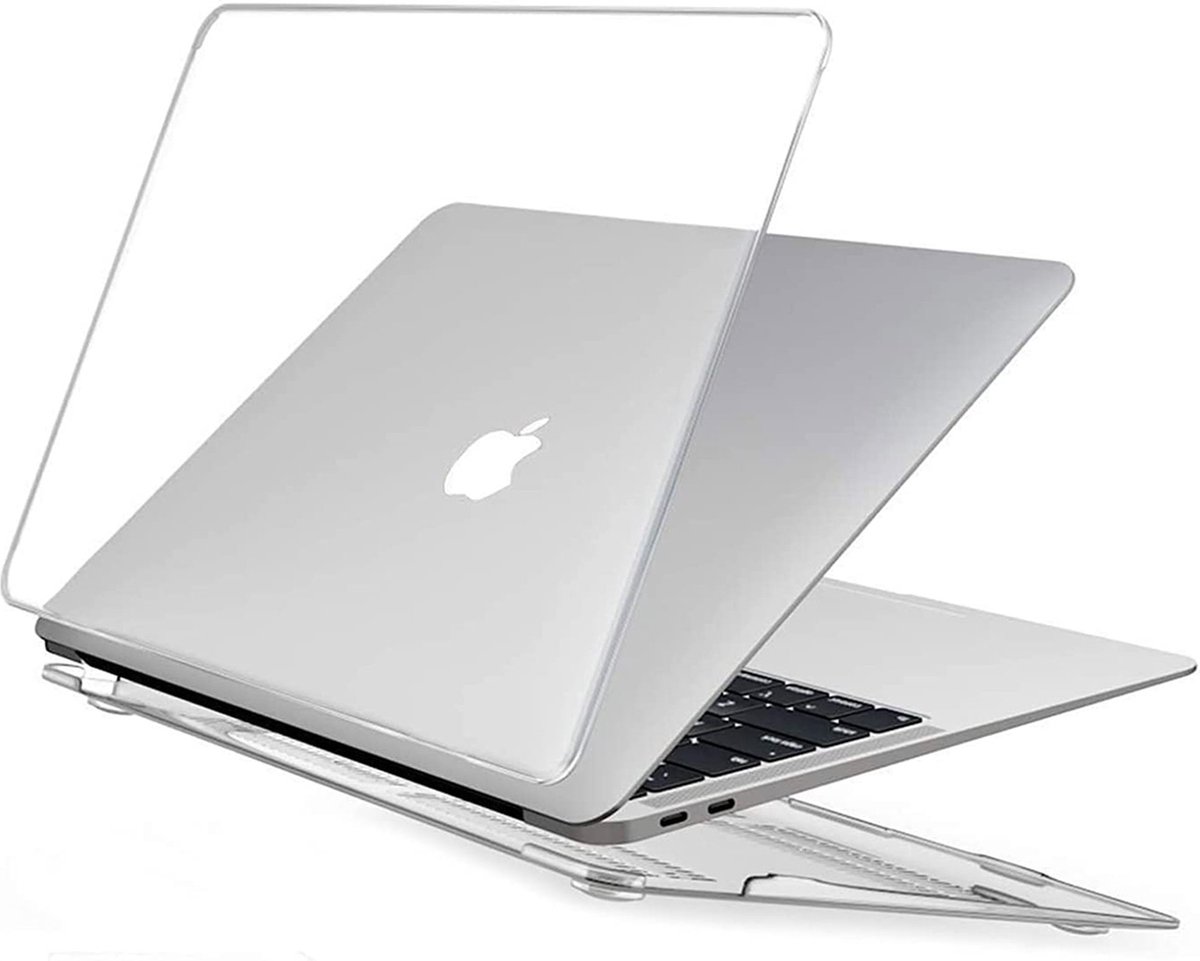 Macbook Air Cover Hoesje 13 inch Transparant - Hardcase Macbook Air 2018 / 2019 / 2020 / 2021 - Macbook Air A1932 / A2179 / A2337 / M1