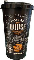 Titiz coffee to go House 650 ml - koffie of theebeker voor onderweg met deksel