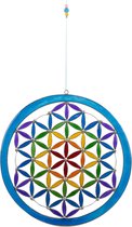 Zonvanger - Mandala - Resin - Blauw - 41x19x1 cm - Indonesie - Sarana - Fairtrade