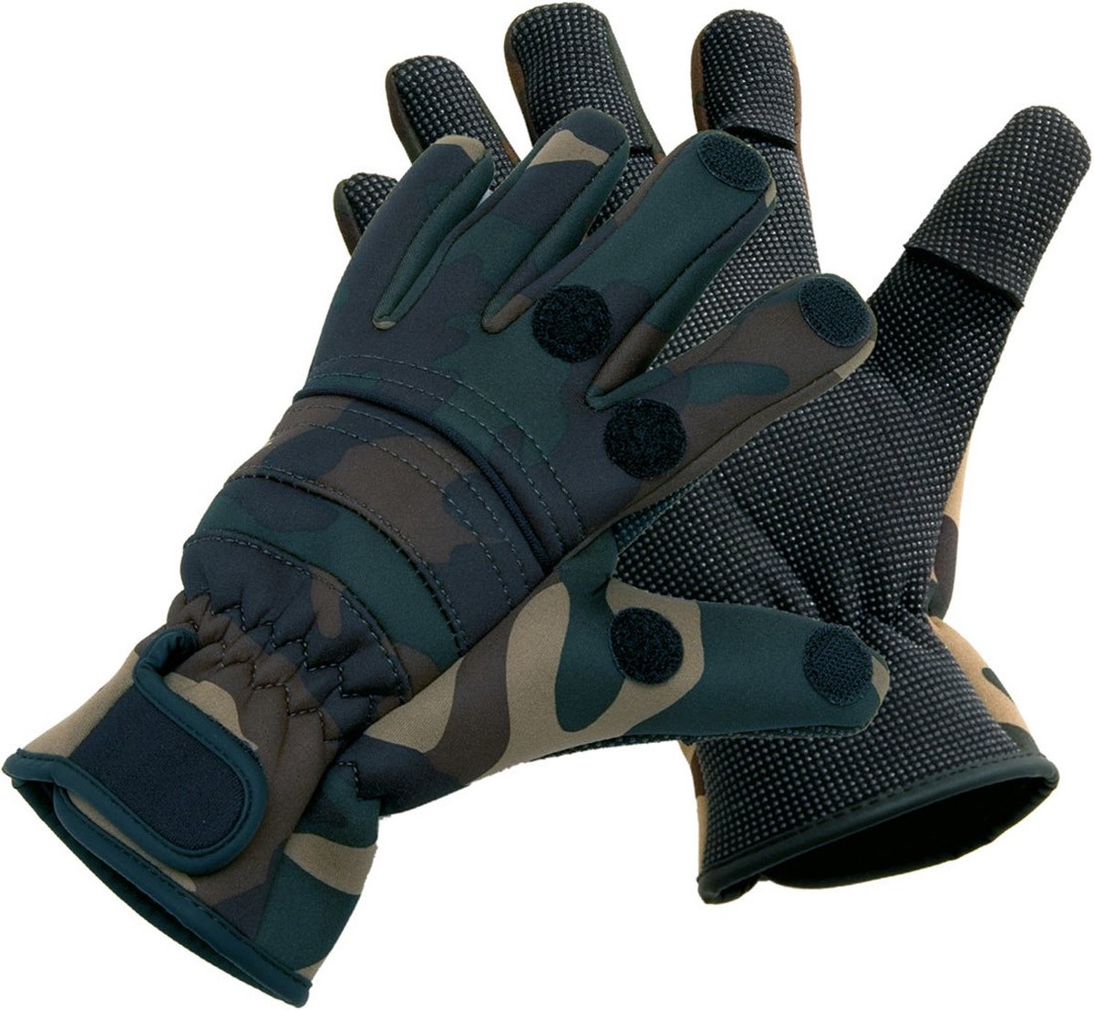 Ice Bear Waterdichte Camouflage Neopreen Handschoenen Maat XL Polssluiting Warme Vingerhandschoenen