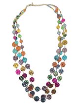 Ketting - Gekleurde hangertjes - 62 Centimeter - Damesdingetjes