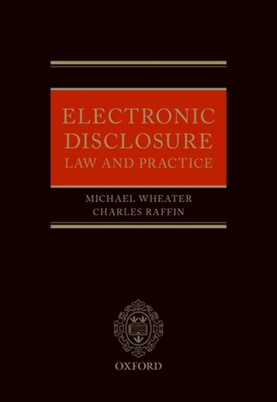 Electronic Disclosure 9780198778929 Michael Wheater Boeken