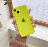 iPhone 13 hoesje lime green transparant