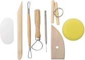 8 delige Klei Gereedschap - Pottenbakken Boetseren - Boetseer Set - Beeldhouwen Kind - Kinderen - Volwassenen - Boetseergereedschap – Keramiek – Polymeer - Boetseerklei - Modelleer – Kleigereedschap