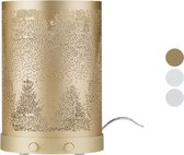 SILVERCREST® Aromadiffuser -windlicht-look - Goud- LED licht
