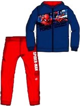 Marvel Spiderman set joggingpak / trainingspak / vrijetijdspak - Vest + Broek - 7 Jaar