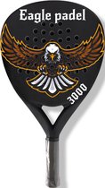 Eagle Padel Racket | 3000 | Mat Zwart | 3K Carbon