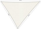 Compleet pakket: Shadow Comfort driehoek 5x5,5x6m Arctic White met RVS Bevestigingspakket en Buitenreiniger