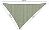 Compleet pakket Shadow Comfort driehoek 2,5x3x3,5m moonstone groen met RVS Bevestigingsset en buitendoekreiniger