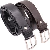 Safekeepers 2 stuks geldriemen - moneybelt - riem met rits - zwart en bruin