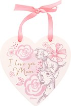 Disney hart hanger 101 Dalmatiërs "I LOVE YOU MUM" - 16 cm